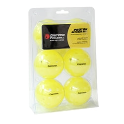 Pickleball Ball GAMMA Photon Outdoor Ball - 6 Pack