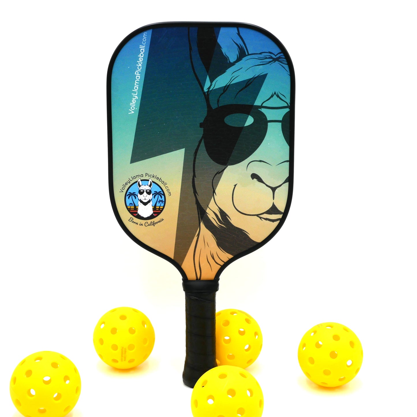 Lightning Bolt Llama Best Intermediate Pickleball Paddle
