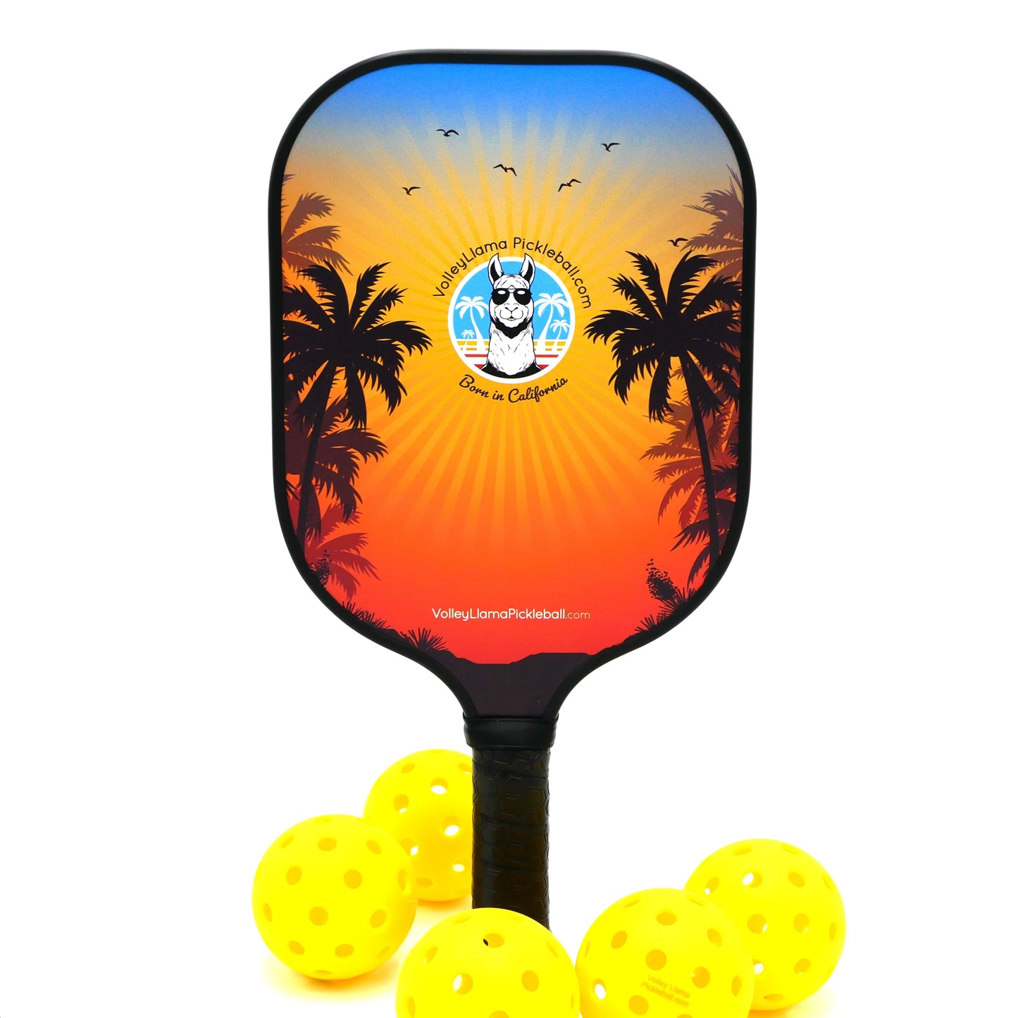 Llama in Paradise Intermediate Pickleball Paddle