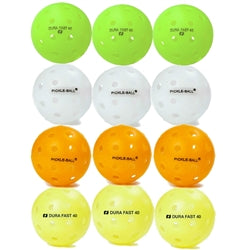 Pickleball Ball Dura "Fast 40" Outdoor Sampler Pack
